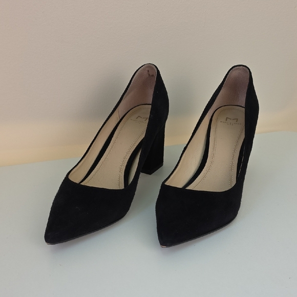 Marc Fisher Shoes - Marc Fisher Black Suede Heels.  Size 7 1/2